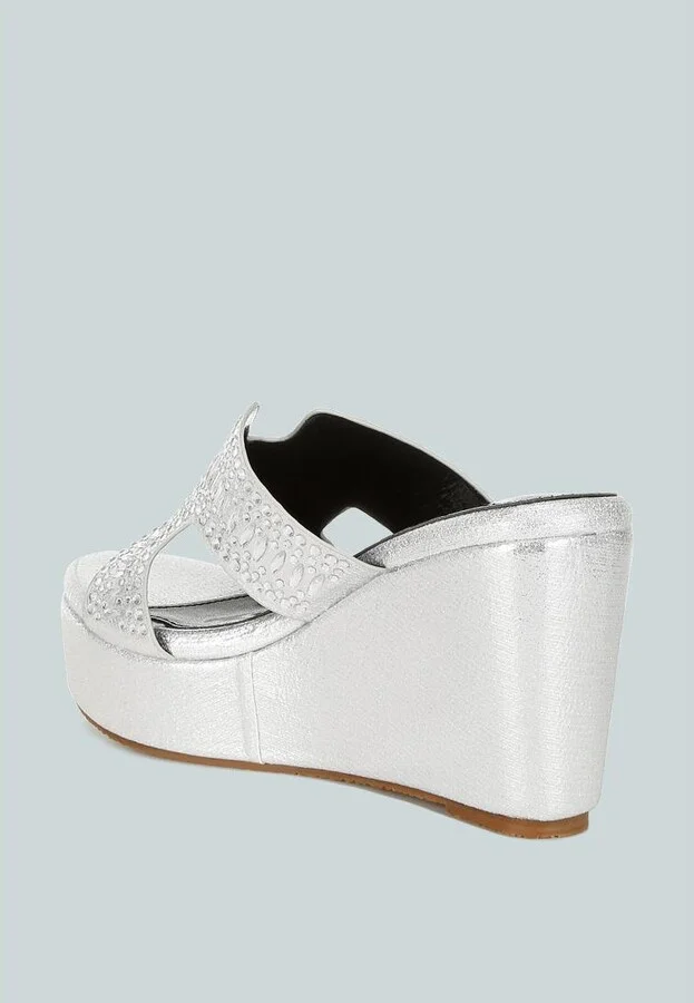 Marnier Diamante & Rhinestone Detail Cut-Out Sandals - Image 4