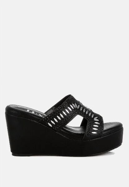 Marnier Diamante & Rhinestone Detail Cut-Out Sandals Women - Image 2