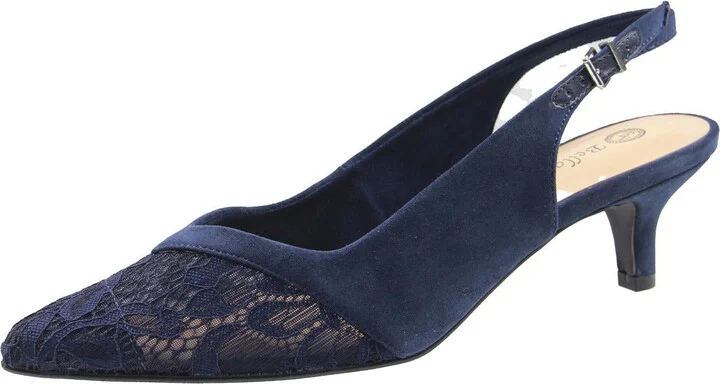 Marquette Womens Comfort Insole Faux Suede Slingback Sandals