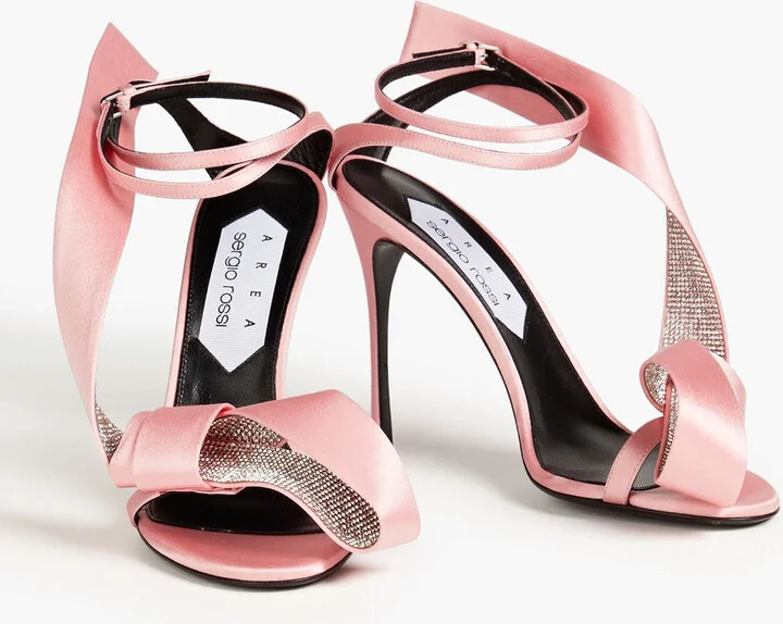 Marquise embellished satin sandals - Image 2
