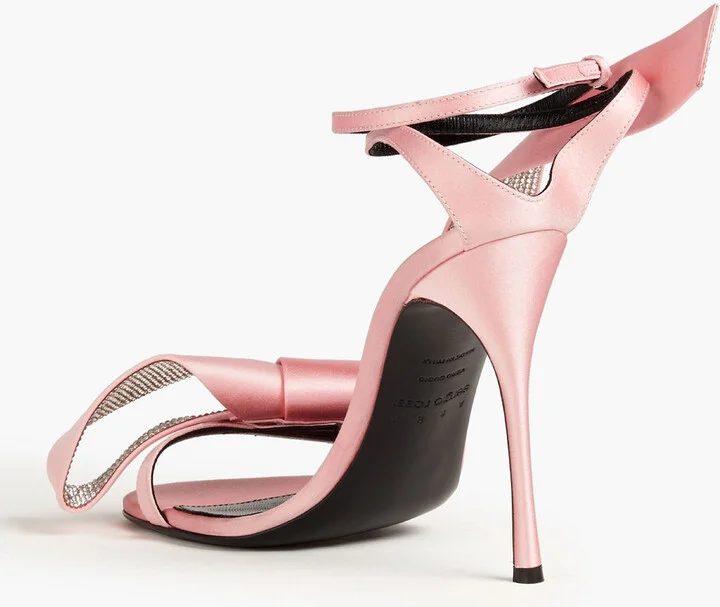 Marquise embellished satin sandals - Image 3