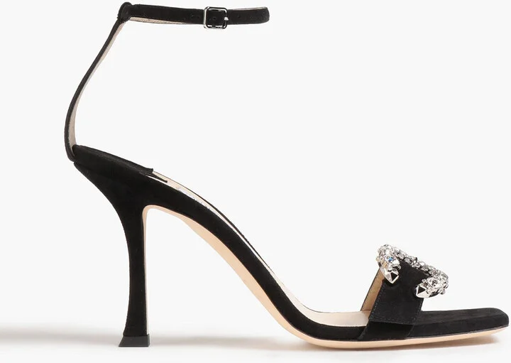 Marsai 90 embellished suede sandals