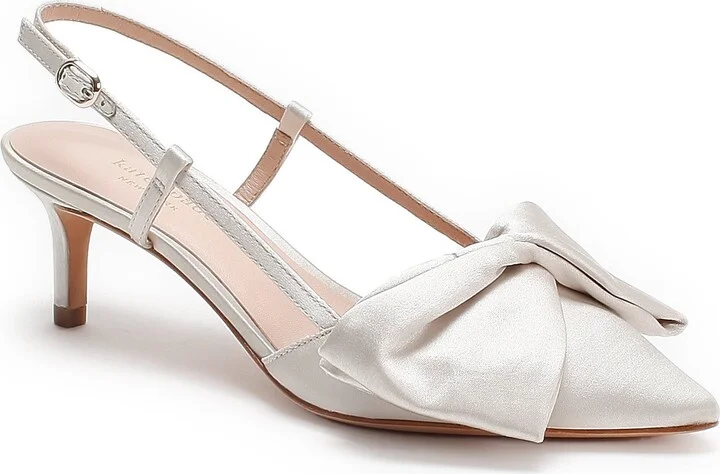 Marseille Bow Pointed Toe Slingback Pump