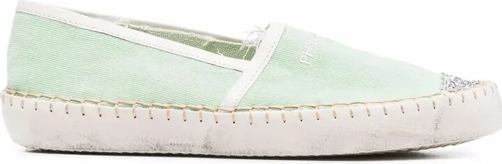 Marseille glitter-detail espadrilles