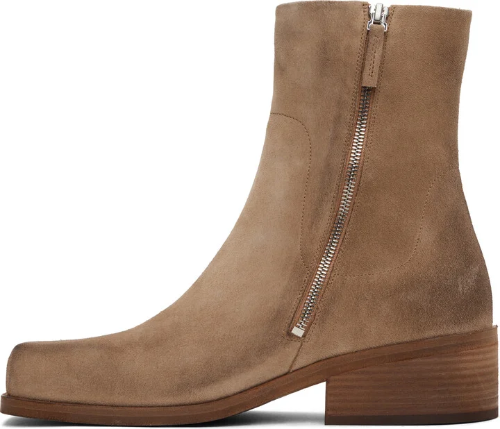 Marsèll Beige Cassello Ankle Boots - Image 3