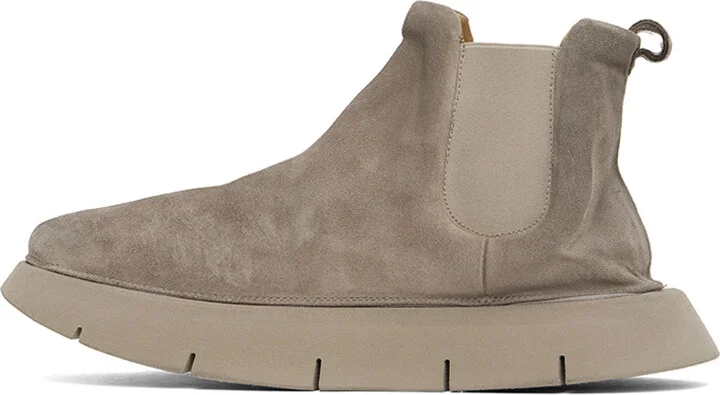 Marsèll Beige Intagliata Beatle Boots - Image 3