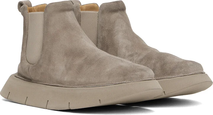 Marsèll Beige Intagliata Beatle Boots - Image 4