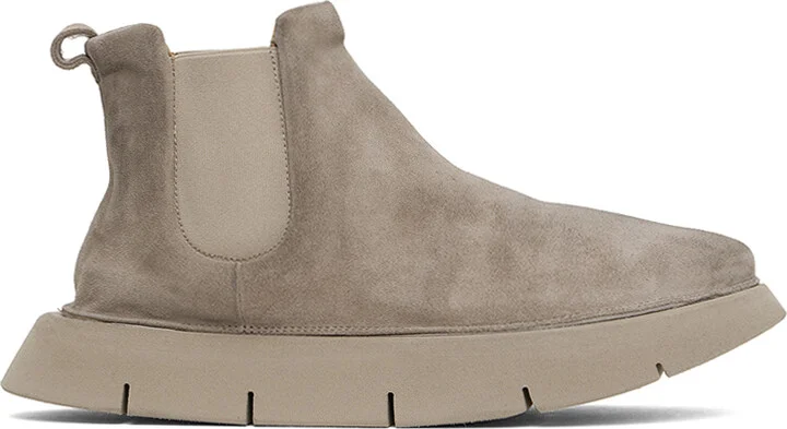 Marsèll Beige Intagliata Beatle Boots
