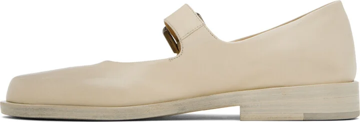 Marsèll Beige Mary Jane Loafers - Image 3