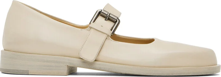 Marsèll Beige Mary Jane Loafers