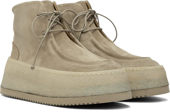 Marsèll Beige Parapana Boots - Image 4