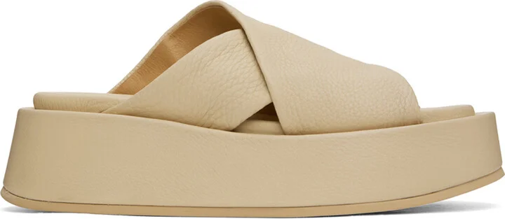 Marsèll Beige Platform Sandals