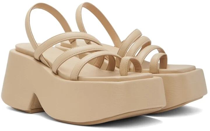 Marsèll Beige Zeppo Sandals - Image 4
