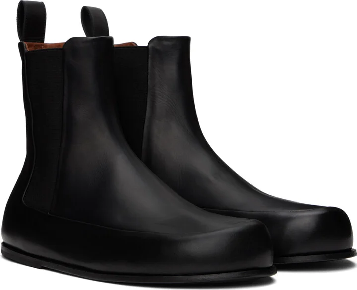 Marsèll Black Accomoda Beatle Chelsea Boots - Image 4