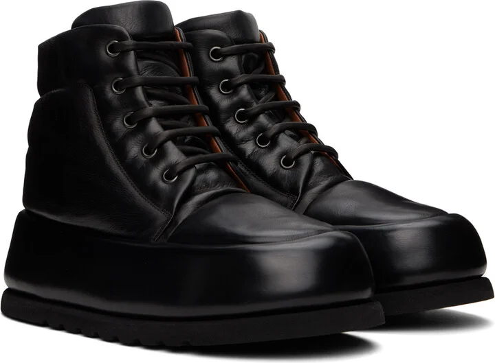 Marsèll Black Bombo Ankle Boots - Image 4