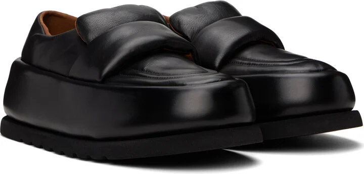 Marsèll Black Bombo Mocassino Loafers - Image 4