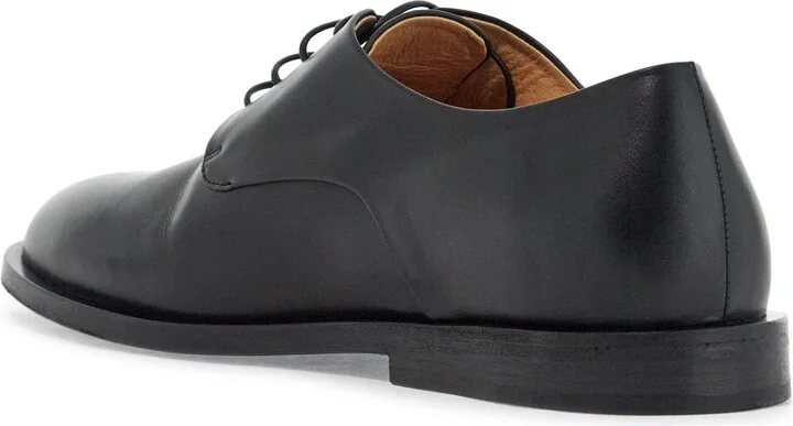 MARSELL black calf leather derby shoes with glossy finish - Image 2