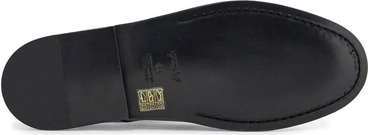 MARSELL black calf leather derby shoes with glossy finish - Image 5