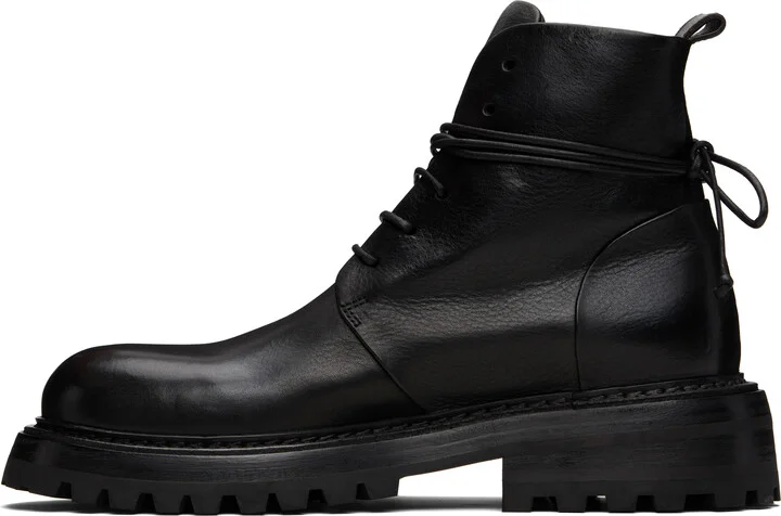 Marsèll Black Carrucola Combat Boots - Image 3