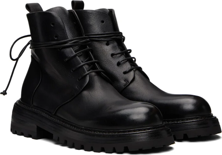 Marsèll Black Carrucola Combat Boots - Image 4