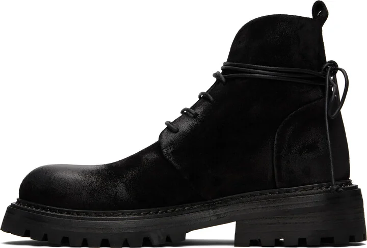 Marsèll Black Carrucola Combat Boots - Image 3