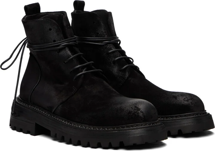 Marsèll Black Carrucola Combat Boots - Image 4