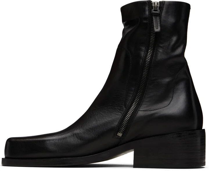 Marsèll Black Cassello Ankle Boots - Image 3