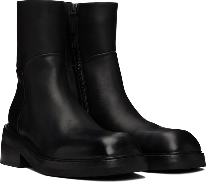 Marsèll Black Facciata Boots - Image 4