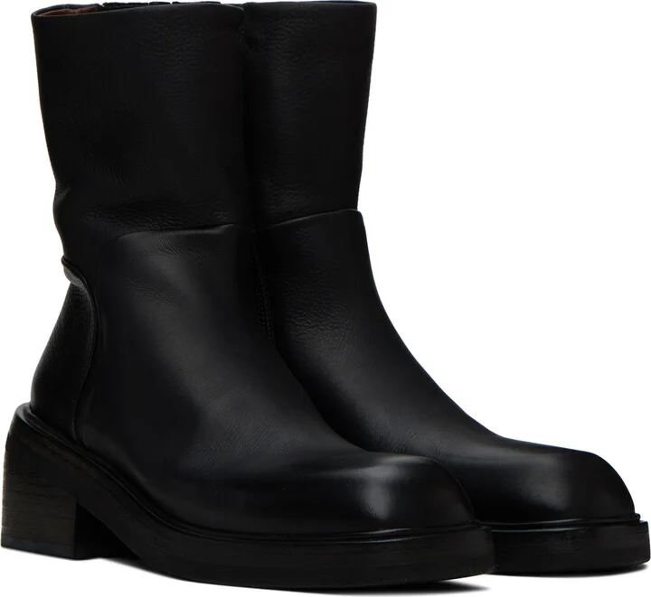 Marsèll Black Facciata Boots - Image 4