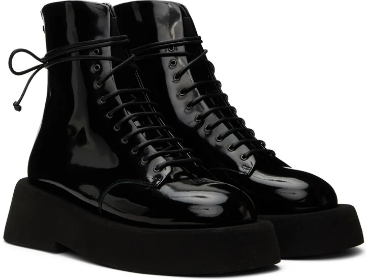 Marsèll Black Gomme Gommelone Lace-up Boots - Image 4