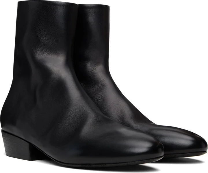 Marsèll Black Granblocco Ankle Boots - Image 4