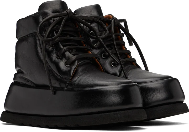 Marsèll Black Leather Boots - Image 4