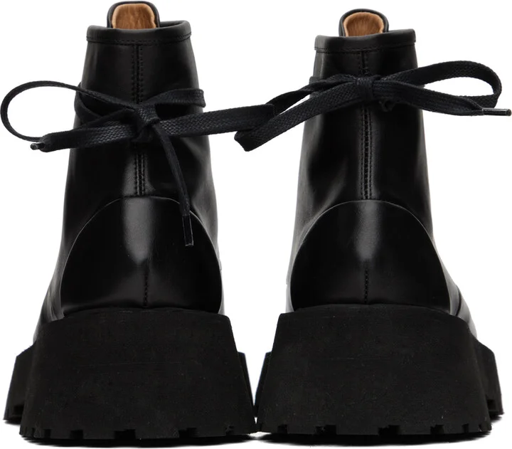 Marsèll Black Micarro Lace Up Ankle Boots - Image 2