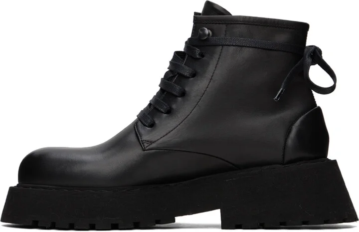 Marsèll Black Micarro Lace Up Ankle Boots - Image 3