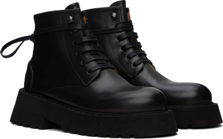 Marsèll Black Micarro Lace Up Ankle Boots - Image 4