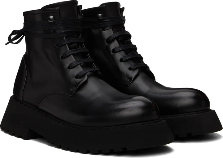 Marsèll Black Micarro Lace-Up Ankle Boots - Image 4