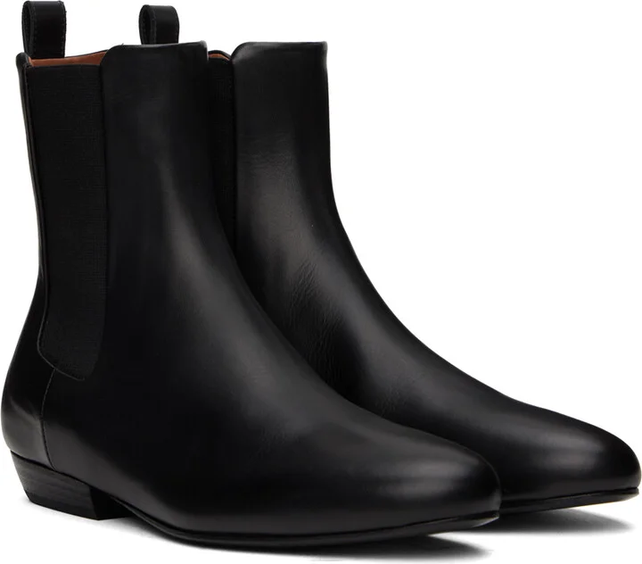 Marsèll Black Miniblocco Beatle Chelsea Boots - Image 4