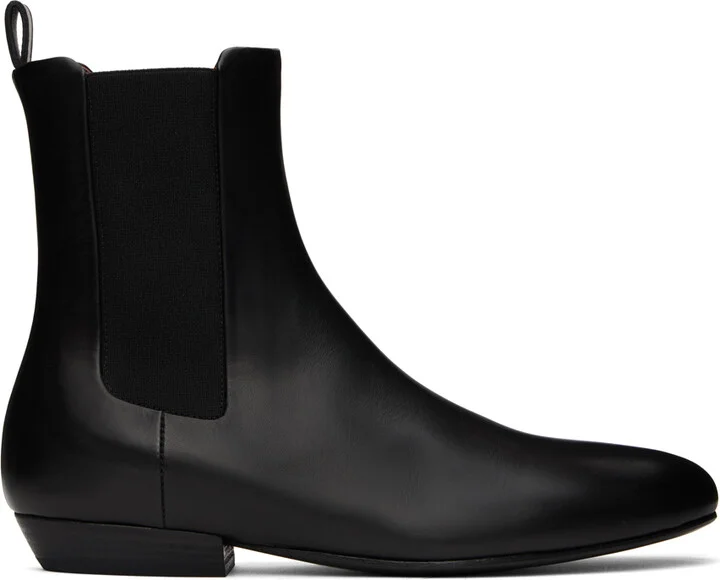 Marsèll Black Miniblocco Beatle Chelsea Boots
