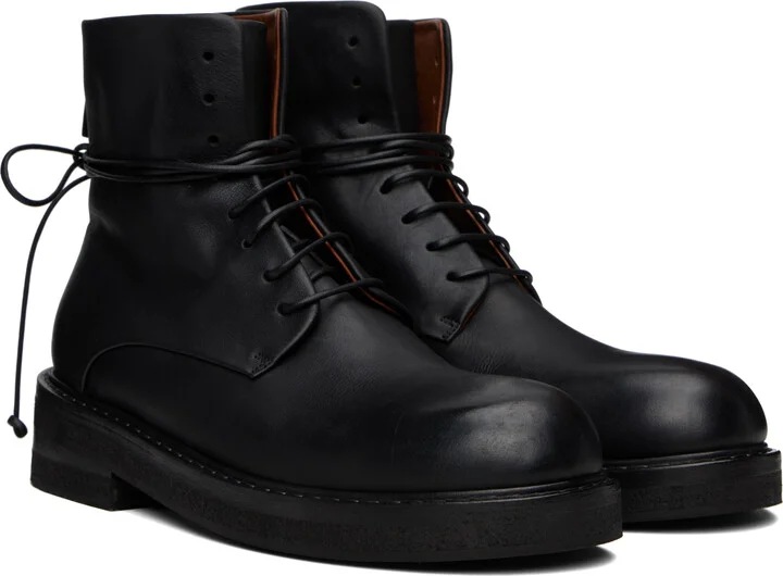 Marsèll Black Parrucca Combat Boots - Image 4