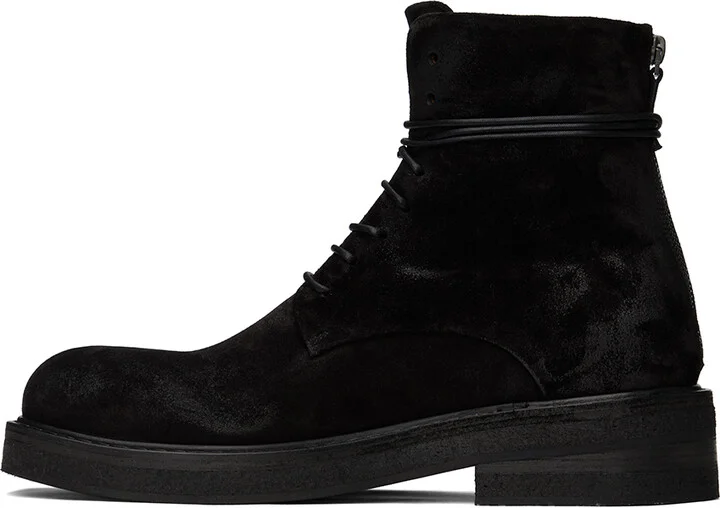 Marsèll Black Parrucca Lace Up Ankle Boots - Image 3