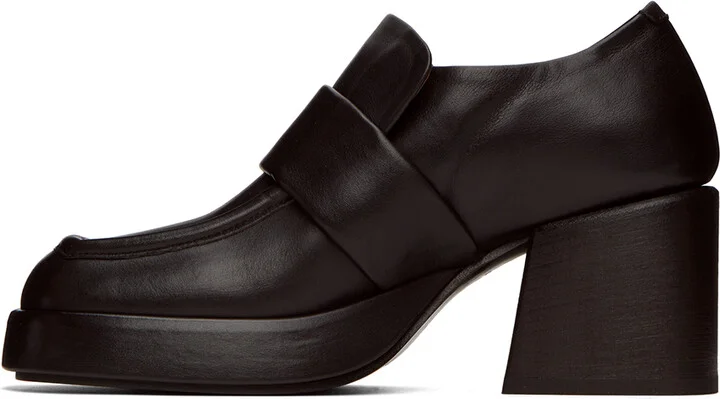 Marsèll Black Plattino Platform Loafers - Image 3