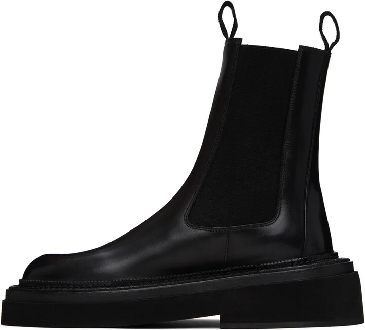 Marsèll Black Pollicione Chelsea Boots - Image 3