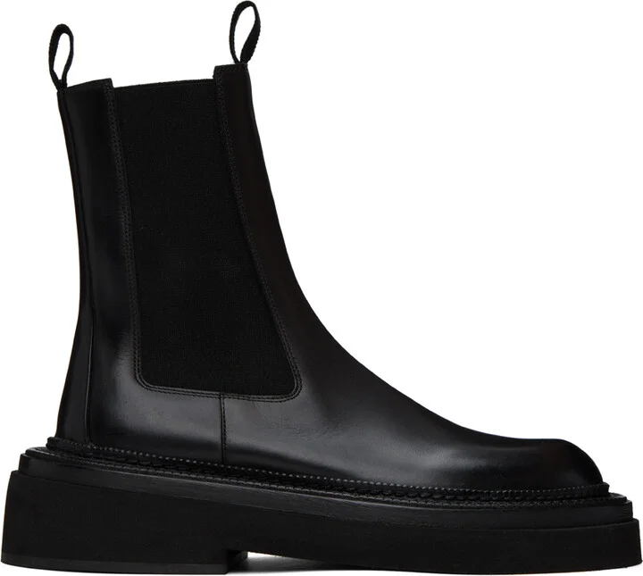 Marsèll Black Pollicione Chelsea Boots