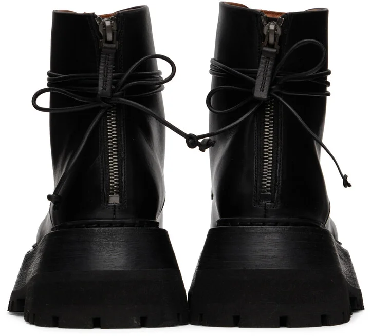 Marsèll Black Quadrarmato Boots - Image 2