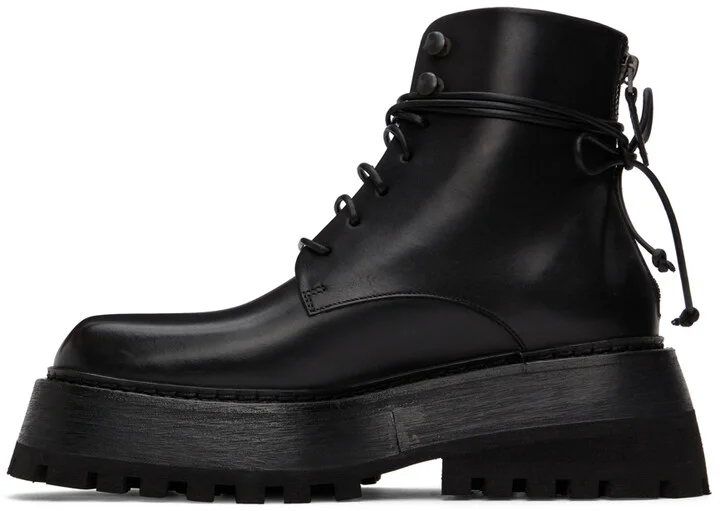 Marsèll Black Quadrarmato Boots - Image 3