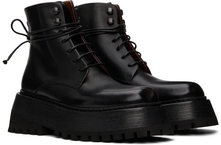 Marsèll Black Quadrarmato Boots - Image 4