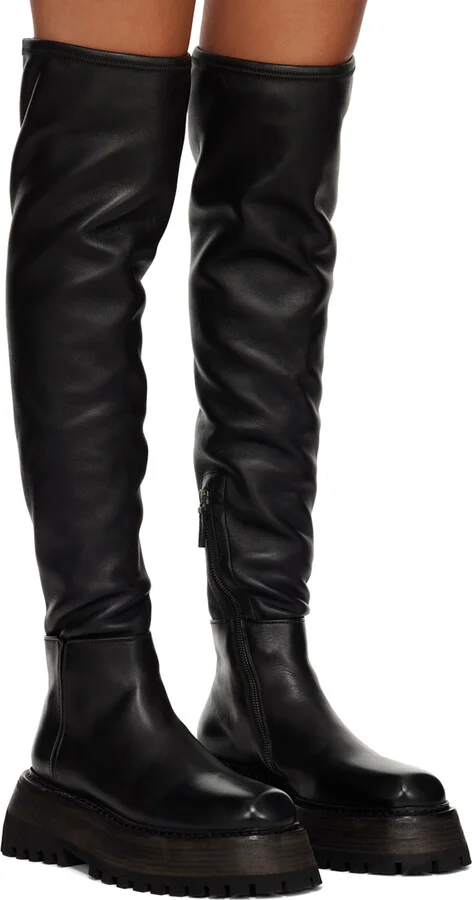 Marsèll Black Quadrarmato Boots - Image 4