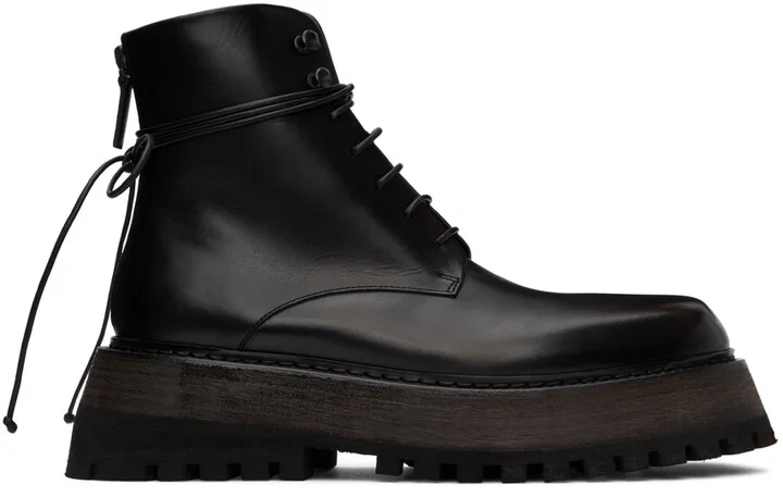 Marsèll Black Quadrarmato Boots