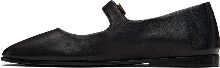 Marsèll Black Scivolo Leather Ballerina Flats - Image 3