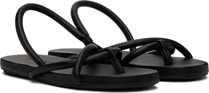 Marsèll Black Spanciata Flat Sandals - Image 4